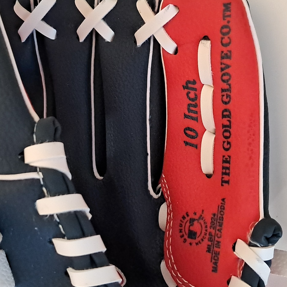 Red Sox Youth Baseball 10 Inch Mitt Boston Rawlings Red Navy White Right Hand - Picture 9 of 11